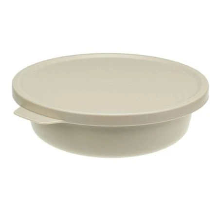 Миска 500мл пластик ТЭСТИ с крышкой латте (16)