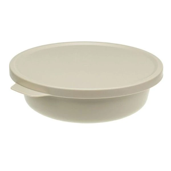 Миска 500мл пластик ТЭСТИ с крышкой латте (16)