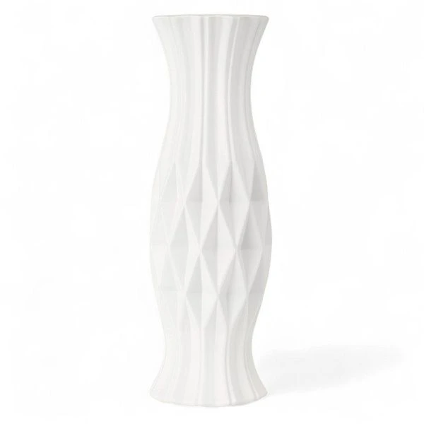 Ваза для сухоцветов 60см керамика белая JC-15989 (8)