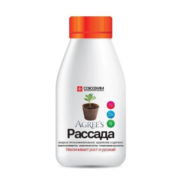 Удобрение жидкое органоминеральное 250мл Рассада (20)