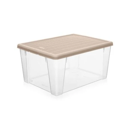 Контейнер для хранения 14л 390*290*170мм пластик ELEGANCE бежевый (6)