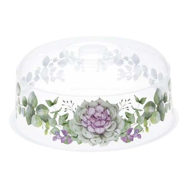 Крышка для СВЧ 25см ДЕКО каменная роза 248*107*248 (24)