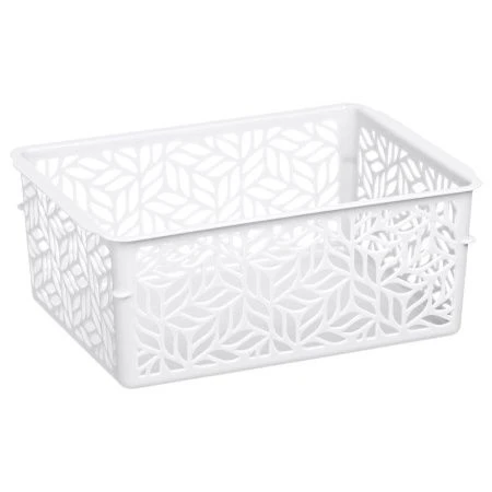 Корзина для хранения 1,4л 190*140*75мм пластик Linden белая  (24) 221313029/01