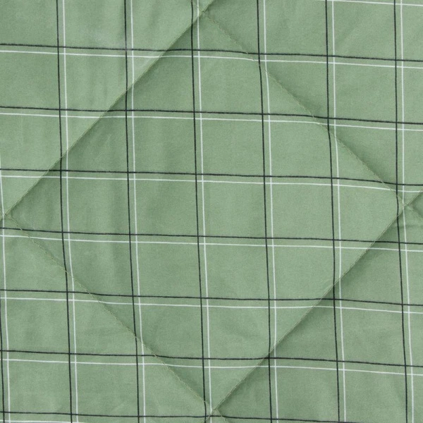 Покрывало евро 200*210±5 новосатин 100% п/э LoveLife Green cage