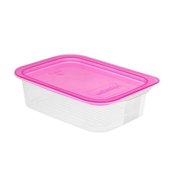 Контейнер пищевой 490мл 165*115*40мм пластик с паровыпуском и мерной шкалой ММ003 (70)