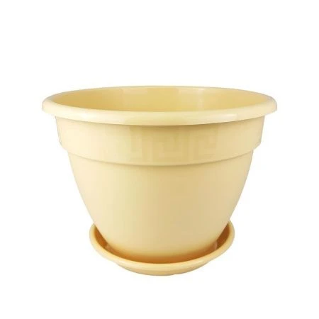 Горшок цветочный 10л d32см пластик АНТИК крем 5PL0491 (5)