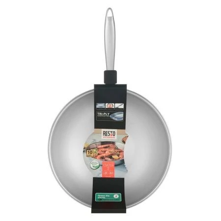 Сковорода-вок 28см h7,5см нерж.сталь CRATER мет.ручка (4)