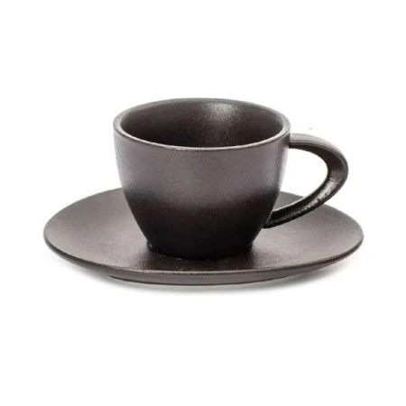 Чайный набор 2пр фарфор ROCK BLACK на 1 персону 200мл DM8026 (12)