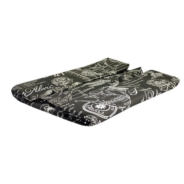 Скатерть 150*180см с салфетками 6шт 40*40см рогожка ВЕРСАЛЬ ЧЕРНЫЙ LeSonnet арт. 3