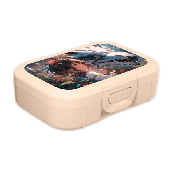 Ланч-бокс детский 850мл пластик с декором Anime kids светло-бежевый (15) 221502525/01