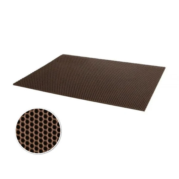 Коврик ячеистый 130*80см ЭВА СОТЫ коричневый (10)