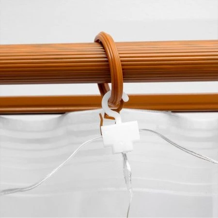 Гирлянда светодиодная Занавес Роса 2,8*3м USB, крючки, пульт, мульти свет