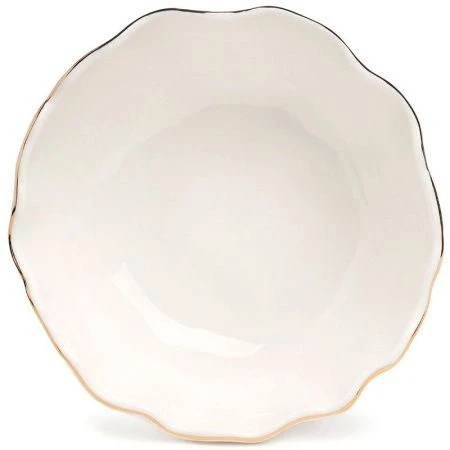 Салатники набор 2шт 350мл 12,5*5,5см фарфор Charm с золотой отводкой (24)