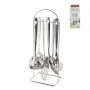 Набор кухонных принадлежностей 6пр нерж.сталь на мет.подставке арт.5230