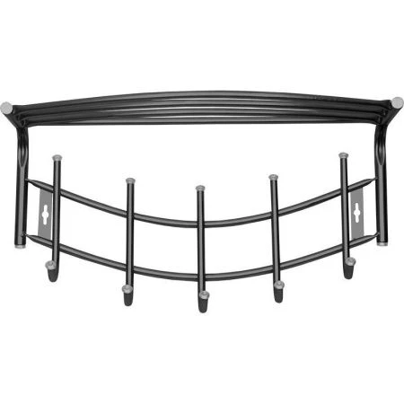 яяяВешалка с полкой настенная ВНП4 металл 525*225*275мм серая (5)