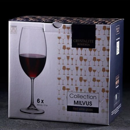 Бокалы для вина красного набор 6шт 630мл стекло БАРБАРА/МИЛВУС (8) 17165