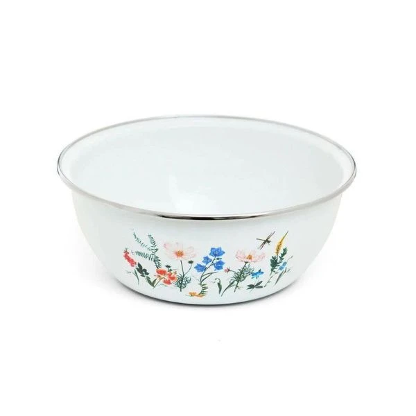 Миска 2,5л эмаль ЛУГОВЫЕ ЦВЕТЫ (14)