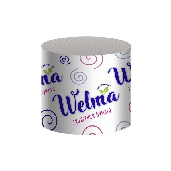 Бумага туалетная WELMA однослойная (40) ВЫВОД