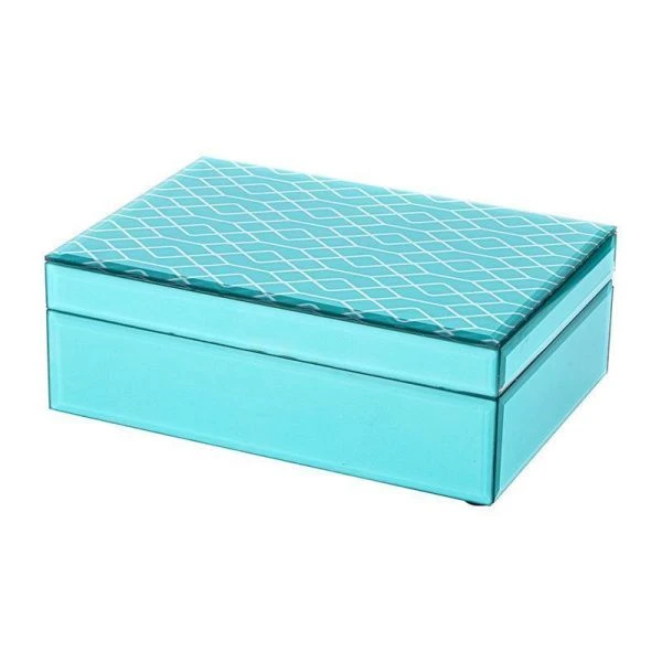 Шкатулка для украшений 24*17*8,5см МДФ/стекло (8)