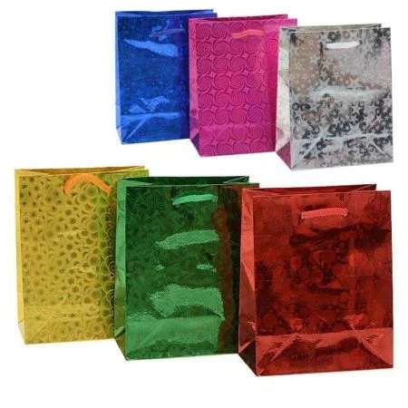 Пакет бумажный 11,5*14,5*6,5см голография 332-1/W1114 (12/2400)