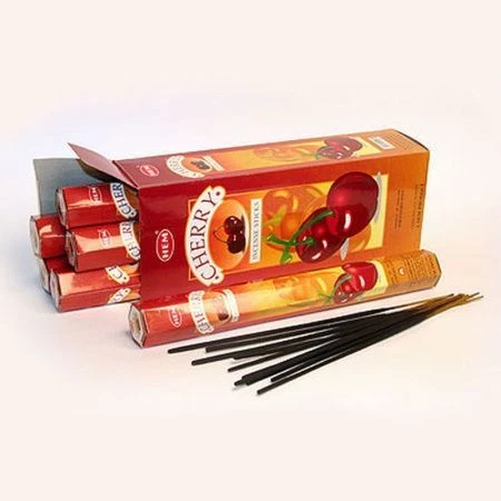 Благовония шестигранник 20 палочек HEM Cherry Вишня (6)