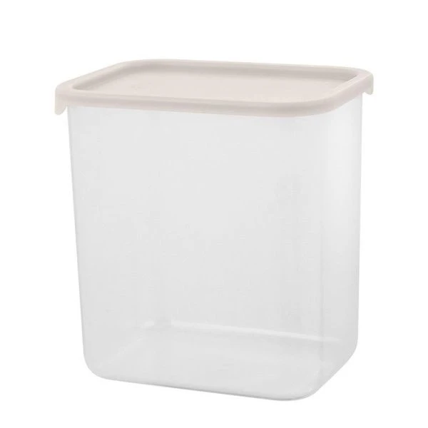 Банка для сыпучих продуктов 1,5л 140*105*145мм пластик Sugar&Spice прямоугольный с гибкой крышкой латте (8)