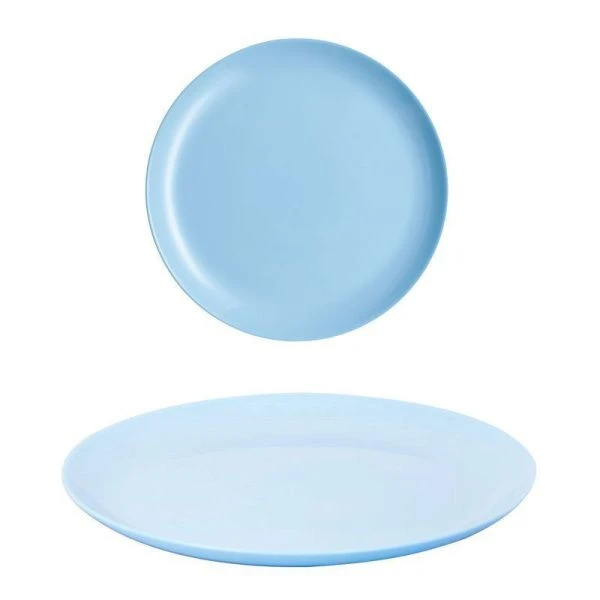 Тарелка мелкая 25см стеклокерамика ДИВАЛИ ЛАЙТ БЛЮ обеденная P2610 (24)