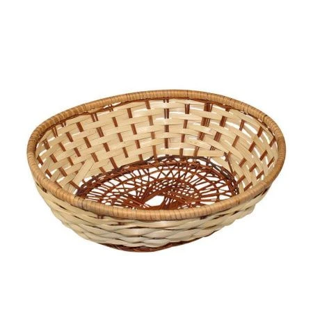 Корзинка плетеная лоза 21,5*16*6см овальная бежевая Корзинка плетеная лоза 21,5*16*6см овальная бежевая