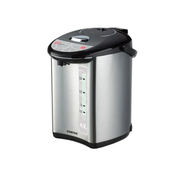 Термопот нерж.сталь 4л Centek CT-1082 850Вт,3 способа подачи воды,повтор. кипячение, двойная защита