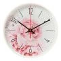 Часы настенные 19,5см пластик РУБИН Пионы белый (10)