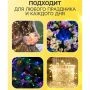 Гирлянда светодиодная Нить Роса 20м, 8 режимов, теплый белый свет