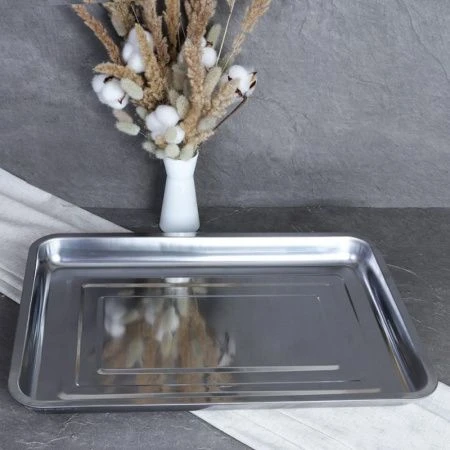 Поднос 50*35см h4см нерж.сталь прямоугольный 50-600 (80) Поднос 50*35см h4см нерж.сталь прямоугольный 50-600 (80)