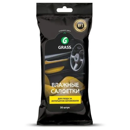 Салфетки влажные для ухода за интерьером автомобиля (15)