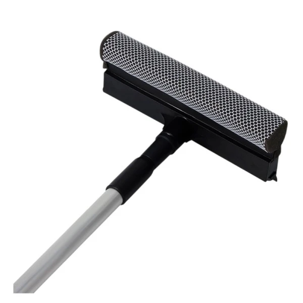 Стеклоочиститель 20см пластик с телескопическим черенком 97см и водосгоном (100) ВЫВОД