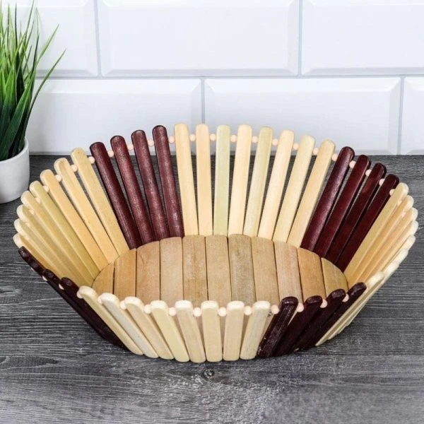 Корзина овальная 29*25*10см бамбук B248 (120)