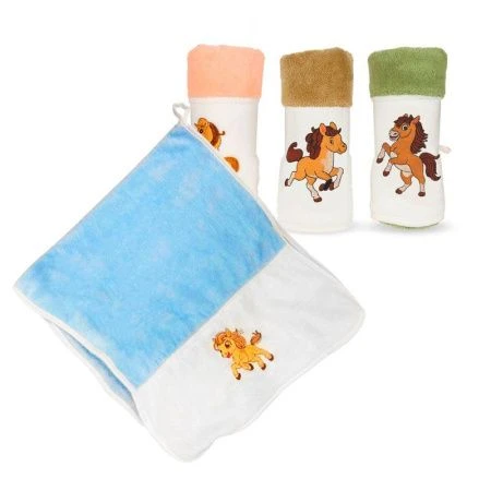 Салфетка кухонная 35*75см микрофибра с петелькой Лошадь