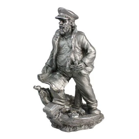 Фигурка Капитан на мачте с развернутой картой полистоун 25см сталь