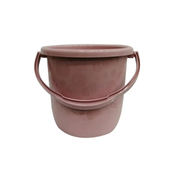 Ведро 6л пластик ЛЮКС миндальное (25)