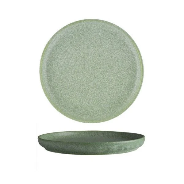 Тарелка мелкая 16см керамика BILLIBARRI OLD CLAY зеленая (6)