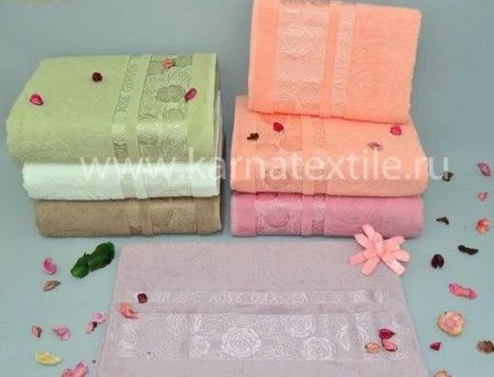 яяяПолотенце 70*140 микрокотон Karna Rose Garden яяяПолотенце 70*140 микрокотон Karna Rose Garden