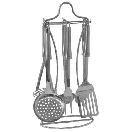 Набор кухонных принадлежностей 6пр нерж ЭККЕРЛИ на подставке TR-51401 (6)
