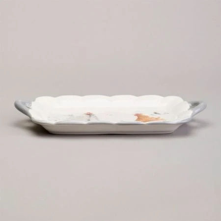 Блюдо 23,5*14*2,5см керамика FUNNY HENS (36)