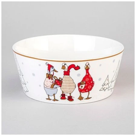 Салатник 650мл 14,5*6см фарфор FAMILY CHRISTMAS (36)