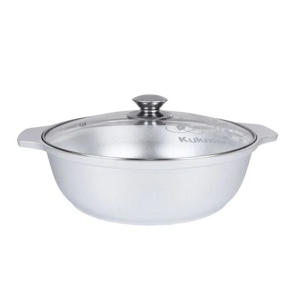 Жаровня 3л алюминий стекл.крышка (3)