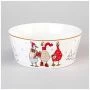 Салатник 650мл 14,5*6см фарфор FAMILY CHRISTMAS (36)