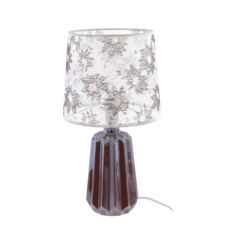 Лампа настольная с абажуром фарфор 24*24*40см Е27, шнур 1,2м (6)