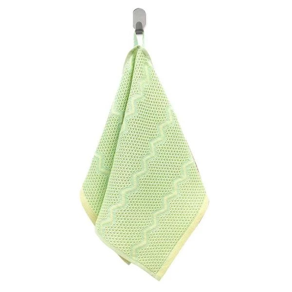 Полотенце вафельное 50*90см Зигзаг мятный 350гр м7806_34 M