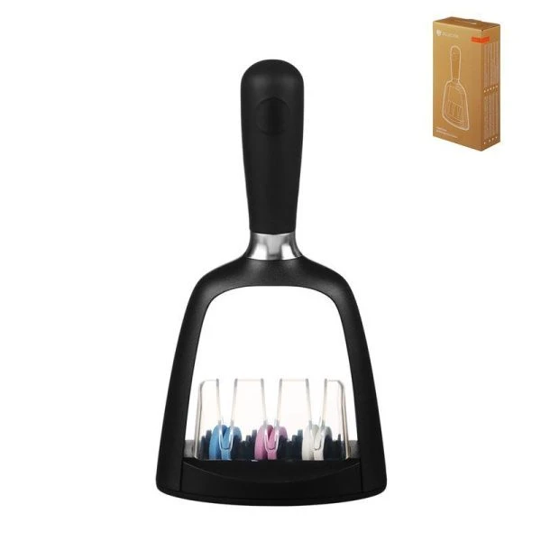 Точилка для ножей трехзонная 21*12см пластик для стальных ножей Pevek (36)