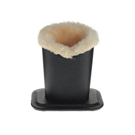 яяяПодставка для очков мех/экокожа 12*8*12см черная  (60)