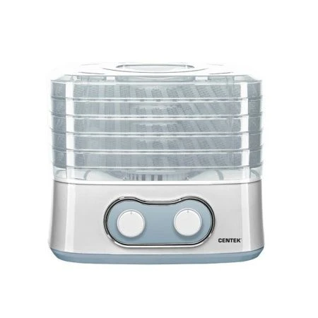 Сушилка для овощей электрическая пластик Centek CT-1659 белая 270Вт,5л, 5 секций, мех.управл. (8)